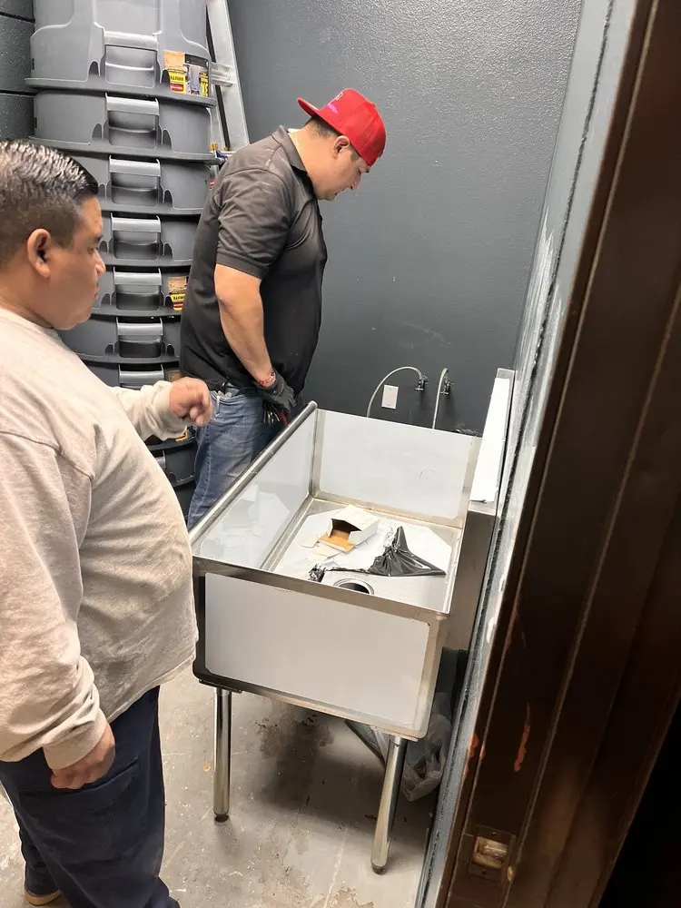 Commercial plumbing and sink installation in Old Town